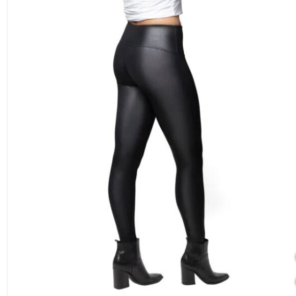 JANE and BLEECKER Women's soft stretch Faux Leather Legging, black  S (1222) - Picture 10 of 12